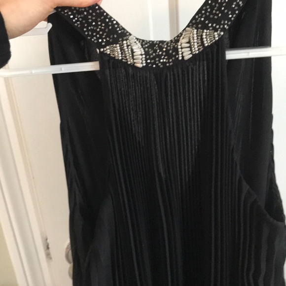 Black mini pleated dress - Picture 3 of 4